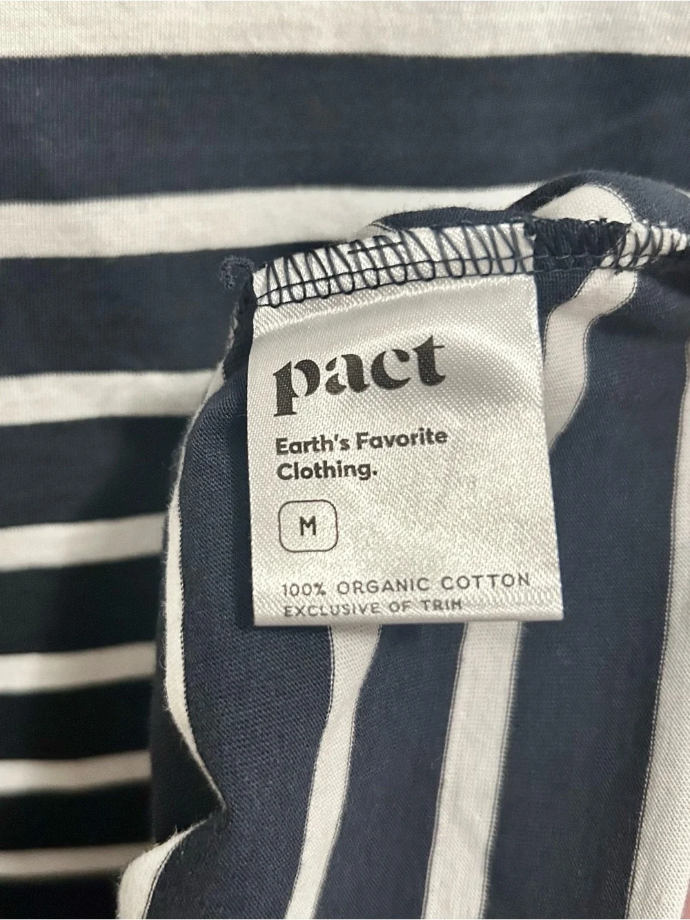 Pact Softspun A-Line Tank Dress size Medium in Monterey Stripe - Picture 7 of 7
